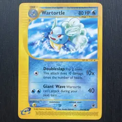 2002 Pokemon TCG Wartortle 92/165 Expedition NM - Image 1