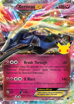 Xerneas EX 97/146 Classic Collection Celebrations: Classic Collection Pokemon NM - Image 1