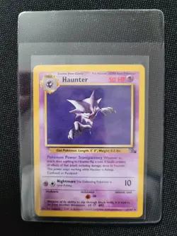 Pokemon fossil red logo 3rd print 1999 2000 Haunter 21/62 - Image 3