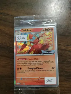 Pokemon STAFF Prerelease Promo Lot Chaos Rising Delphox Holo Sealed x4 + More - Image 1