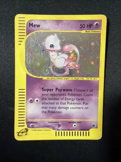 Mew - 19/165 - Pokemon Expedition Holo Rare Card MP - Image 1