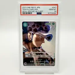 PSA 10 Trafalgar Law SR SP OP01-047 2023 ONE PIECE Card Japanese - Image 4