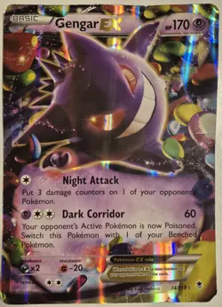 Pokemon Gengar EX 34/114 Jumbo Oversized Card 2014 Promo Phantom Forces - Image 1