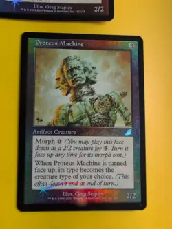 Proteus Machine x2. 1 is Foreign. Artifact. MTG Card. Scourge. Old Border FOIL. - Image 3