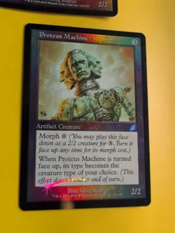 Proteus Machine x2. 1 is Foreign. Artifact. MTG Card. Scourge. Old Border FOIL. - Image 4