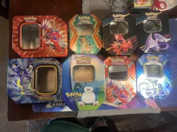 Lot Of 9 Pokemon Empty Card Tin Boxes - Image 3