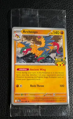 Pokemon Archeops Field Museum Exclusive Promotional Card - new, sealed - Image 1