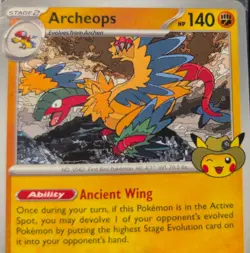 Pokemon Archeops Field Museum Exclusive Promotional Card - new, sealed - Image 3