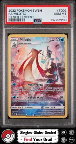PSA 10 MILOTIC TG02 2022 SILVER TEMPEST POKEMON CARD - Image 1