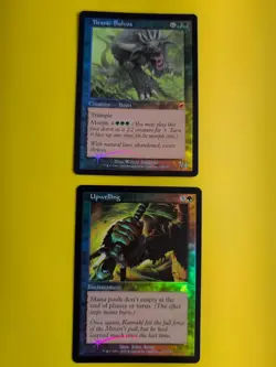 Upwelling & Titanic Bulvox. MTG 2 Card. Scourge. Old Border FOIL. - Image 1