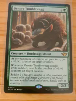 MTG Ornery Tumblewagg 0171 Outlaws of Thunder Junction M/NM Free UK P&P - Image 1
