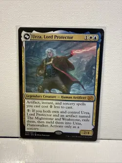 MTG Urza, Lord Protector // Urza, Planeswalker(Top) - The Brothers' War #225 - Image 1