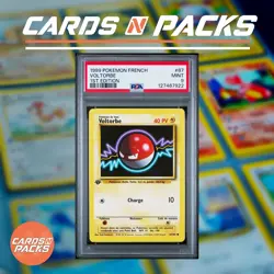 Carte Pokemon Voltorbe 67/102 Set de base Edition 1 PSA 9 - Image 1