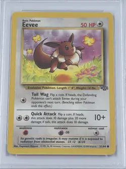 Eevee 51/64 1999 Pokemon TCG: Jungle PSA GEM MT 10 Regular Mint Common - Image 3