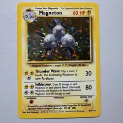 1999 Pokemon Base Set Magneton Holo Rare 9/102 Vintage Original Classic - Image 1