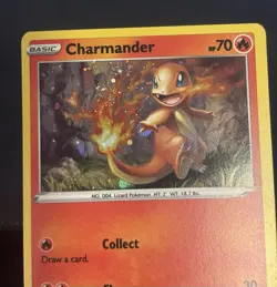 2021 POKEMON SWORD & SHIELD BLACK STAR PROMO CHARMANDER SWSH092 WITH SWIRL 𖦹 - Image 3