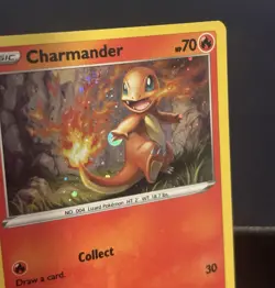 2021 POKEMON SWORD & SHIELD BLACK STAR PROMO CHARMANDER SWSH092 WITH SWIRL 𖦹 - Image 5