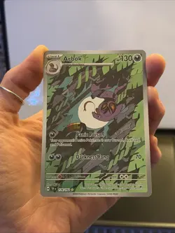 Pokemon TCG Arbok Illustration Rare 176/162 Temporal Forces IR Minty 🔥 - Image 2