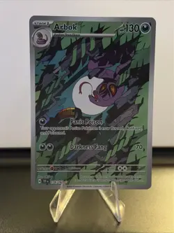 Pokemon TCG Arbok Illustration Rare 176/162 Temporal Forces IR Minty 🔥 - Image 4