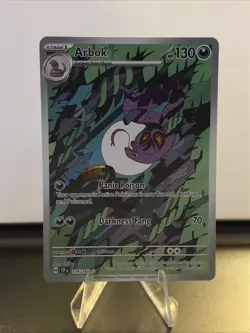 Pokemon TCG Arbok Illustration Rare 176/162 Temporal Forces IR Minty 🔥 - Image 5