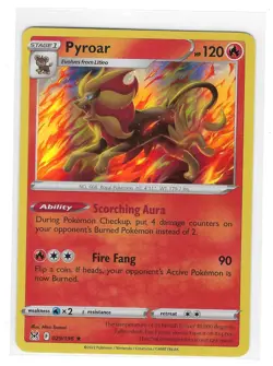 2022 Pyroar 29/196 - Holo Rare - Lost Origin - NM/MINT Pokemon TCG - Image 1