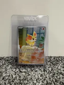 Pokemon TCG Fennekin 080 Promo Pokemon Center stamped - Image 1