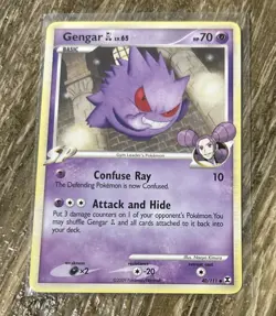 2009 Pokemon Gengar GL Rising Rivals 40/111 Lv.65 HP70 TCG MINT Condition - Image 1
