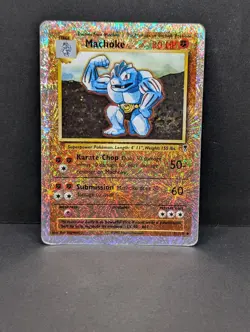 Pokemon Machoke Legendary Collection Reverse Holo Rare Pokemon TCG fireworks HP+ - Image 1