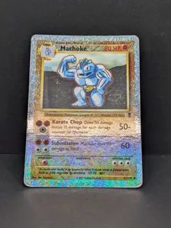 Pokemon Machoke Legendary Collection Reverse Holo Rare Pokemon TCG fireworks HP+ - Image 3