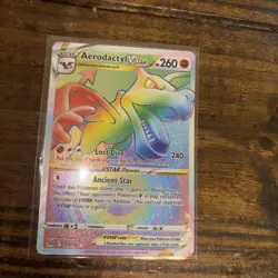 Aerodactyl VSTAR 199/196 Rainbow Rare Lost Origin Pokemon Near Mint - Image 1