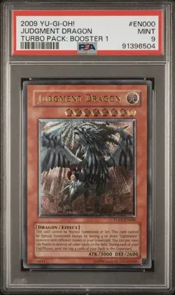 2009 Yu-Gi-Oh- Judgment Dragon, Turbo Pack: Booster 1, Euro Ultimate Rare, PSA 9 - Image 1