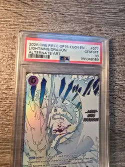 One Piece Lightning Dragon Alternate Art OP15-EB04 EN #077 Gem Mint PSA 10 - Image 2