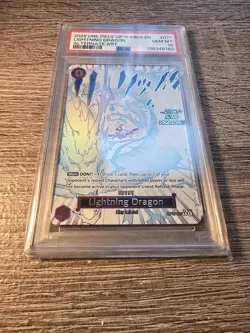 One Piece Lightning Dragon Alternate Art OP15-EB04 EN #077 Gem Mint PSA 10 - Image 3
