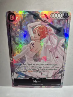 One Piece Nami Alt Art SR Adventure On Kami's Island Op-15 English - Image 1