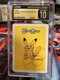 🔥 2019 Pokemon Pikachu Old Maid Card CGC Pristine 10 Japanese 🔥 - Image 1
