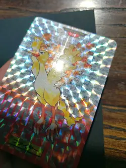 Pokemon Card Japanese - Moltres 146 - Bandai Carddass - Red - Prism Holo - LP - Image 4