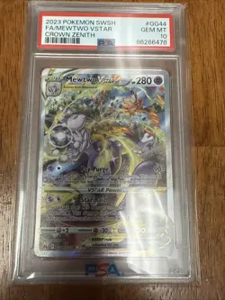 Crown Zenith: Galarian Gallery Mewtwo VSTAR Card #GG44/GG70 PSA 10 - Image 1