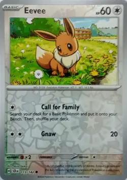 Eevee - Reverse Holo Card - Stellar Crown - Pokemon TCG - 113/142 - Image 1