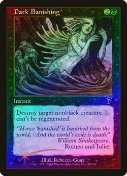 Dark Banishing FOIL 7th Edition PLD Black Common MAGIC MTG CARD ABUGames - Image 1