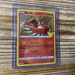 Ho-Oh 001/025 Pokemon Celebrations 25th Anniversary Holo Rare Card LP-NM - Image 1