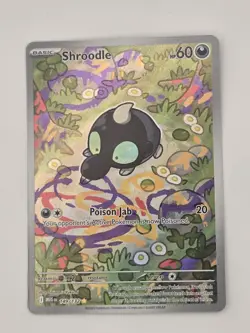 Pokemon TCG Mega Evolution Shroodle Card 149/132 Illustration Rare, English, NM - Image 1