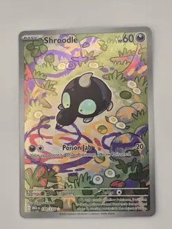 Pokemon TCG Mega Evolution Shroodle Card 149/132 Illustration Rare, English, NM - Image 3