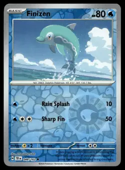 Finizen 48/162 Pokemon Card Temporal Forces Reverse Holo Common 80 HP NM O29. - Image 1