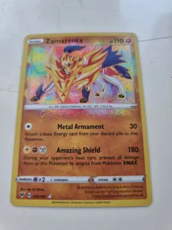 Pokemon Zamazenta 102/185 Vivid Voltage Amazing Rare Mint - Image 1
