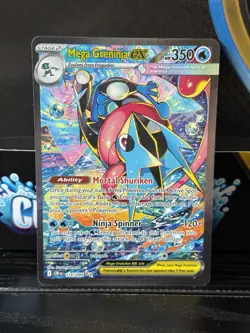 Mega Greninja EX 116/086 SIR - Chaos Rising - Special Illustration Rare Pokemon - Image 1