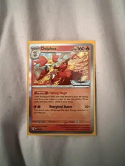 Pokemon Delphox Mega Evolution Chaos Rising Black Star Promo Prerelease MEP 074 - Image 1