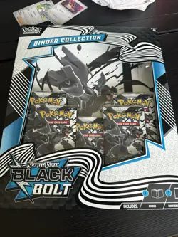 Black bolt Pokemon Binder Collection - Image 1