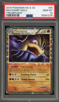 Pokemon Machamp Prime Triumphant Holo Ultra Rare #95 PSA 10 Gem Mint - Image 1