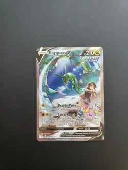 Pokemon TCG Rayquaza V 194/203 Evolving Skies Rare Sword & Shield Alt Art Holo - Image 1