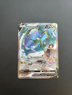 Pokemon TCG Rayquaza V 194/203 Evolving Skies Rare Sword & Shield Alt Art Holo - Image 1